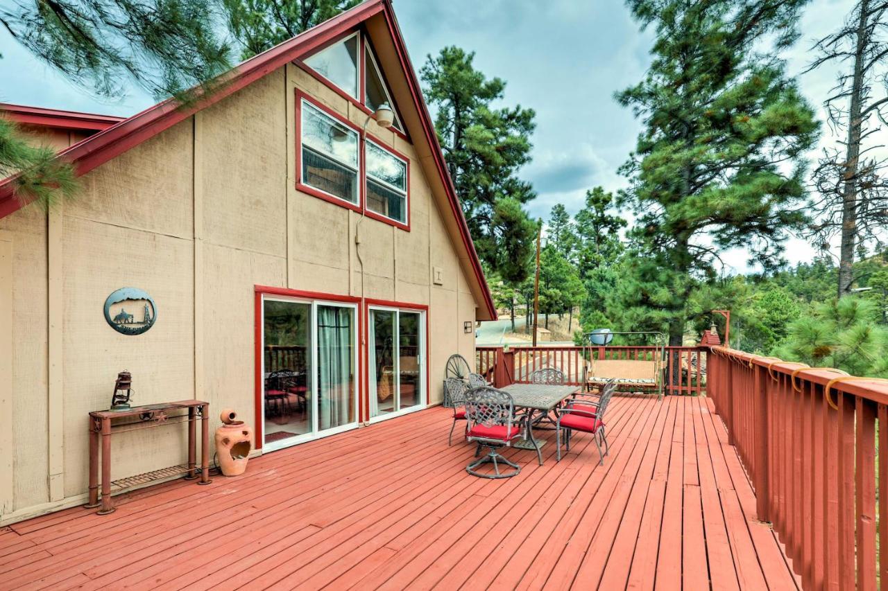 A-Frame Ruidoso Retreat With Deck, Grill And Views! Villa Buitenkant foto